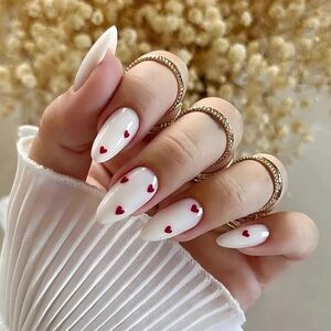 Heart Design Nails